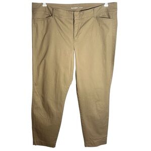 Old Navy cropped Pixie pants camel brown women’s 16